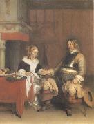 Gerard Ter Borch, The Military Admirer (mk05)